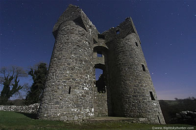 Monea Castle In Moonlight - March 11th 2014